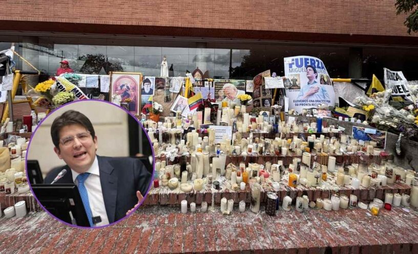 retiraron altar en honor al senador Miguel Uribe