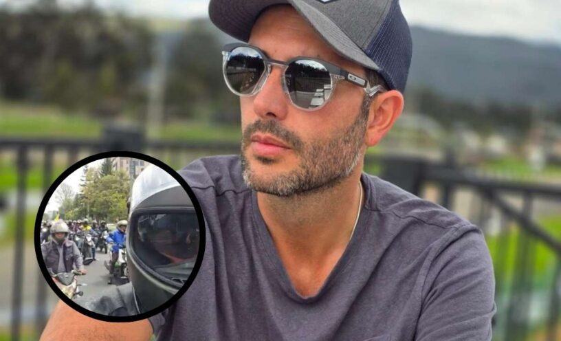 sebastian martinez quedo en medio del paro de motociclistas en bogota