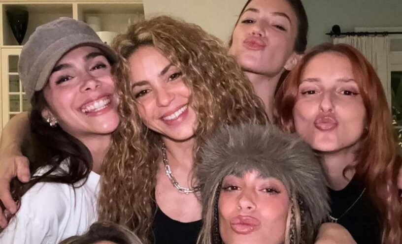Shakira celebró el estreno de "Soltera" junto a Greeicy, Tini y Lele Pons