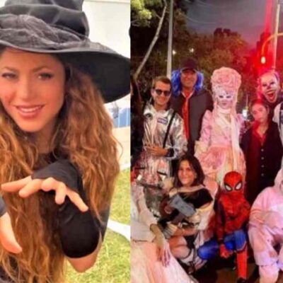 Shakira celebró Halloween en Bogotá