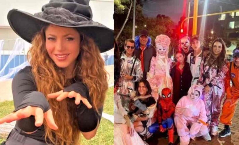 Shakira celebró Halloween en Bogotá
