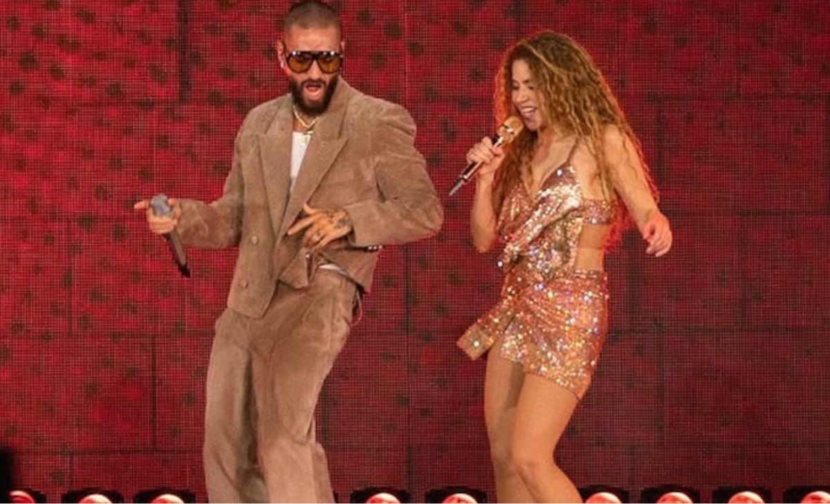 Shakira invitó a Maluma a su concierto en Medellín