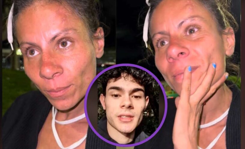 supuesto hijo de Karina, la exmodelo de Stock Models que ahora vive en la calle