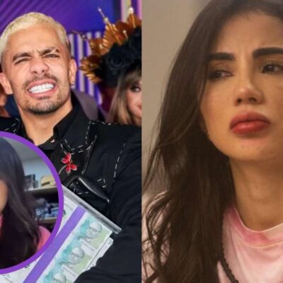 Karina García encontró ropa de mujer