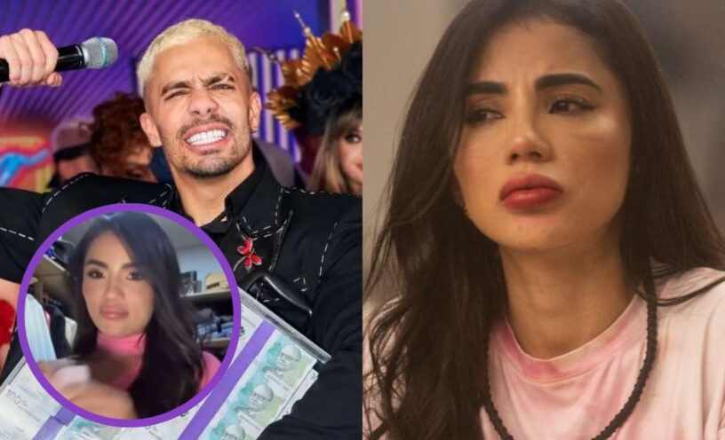 Karina García encontró ropa de mujer