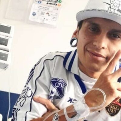tumba de Javier Acosta, hincha de Millonarios
