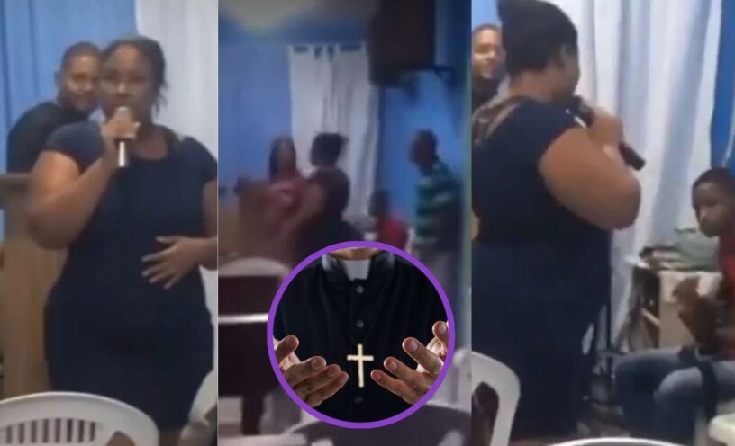 video de la esposa de pastor que expone infidelidad en plena misa
