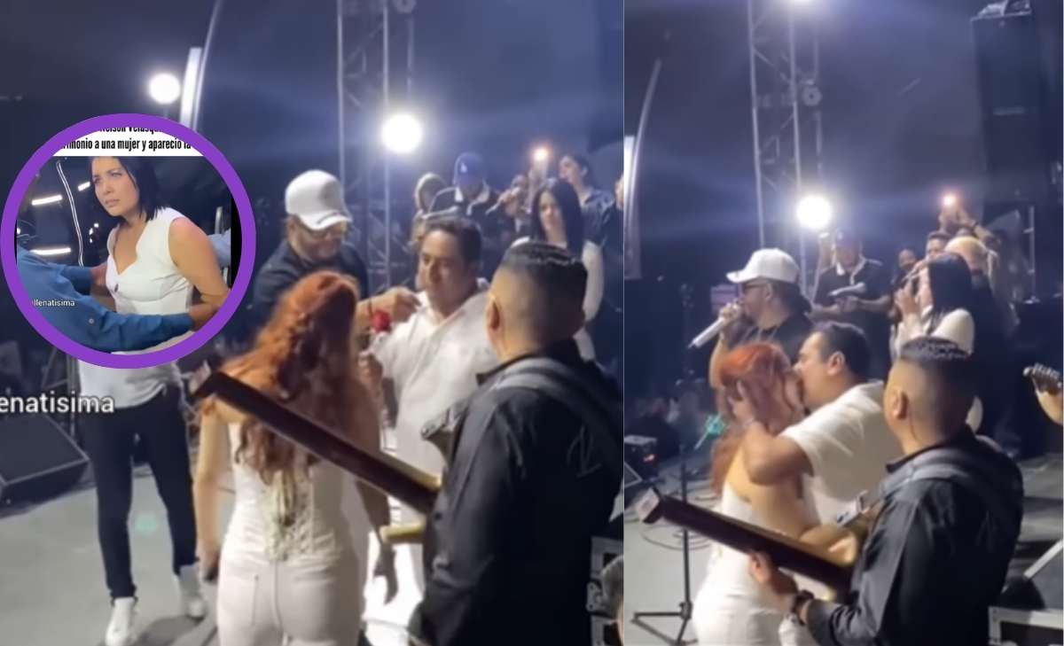 Video de la propuesta de matrimonio donde llegó la amante en concierto de Nelson Velásquez