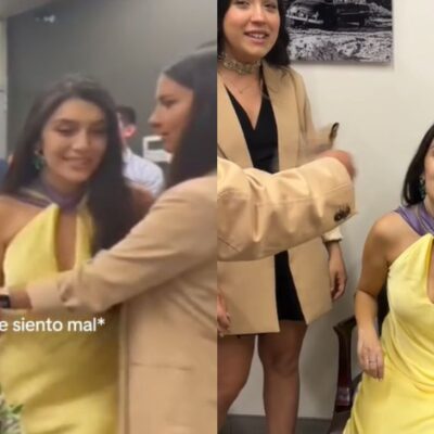 Video mujer que se desmaya en su matrimonio