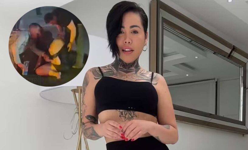 Yina Calderón fue captada ebria