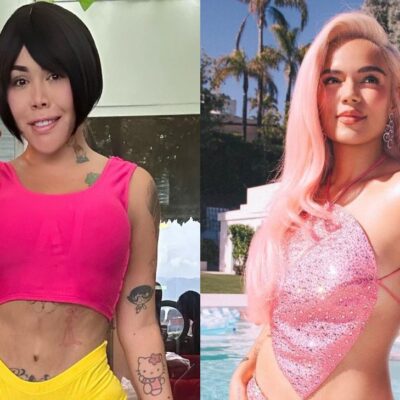 Yina Calderón imitó outfit de Karol G