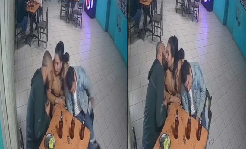El video de la mujer que puso a tomar a su esposo y a su amante en la misma mesa