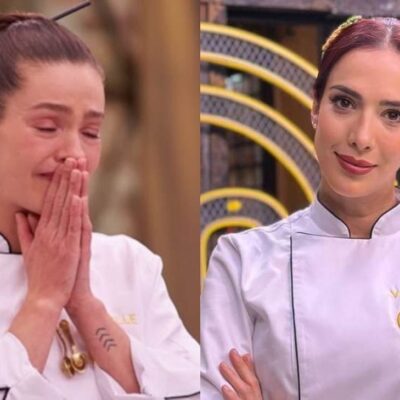 reacción de Michelle Rouillard al triunfo de Violeta Bergonzi