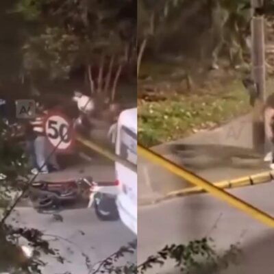 Motociclistas evitaron una agresión contra una mujer