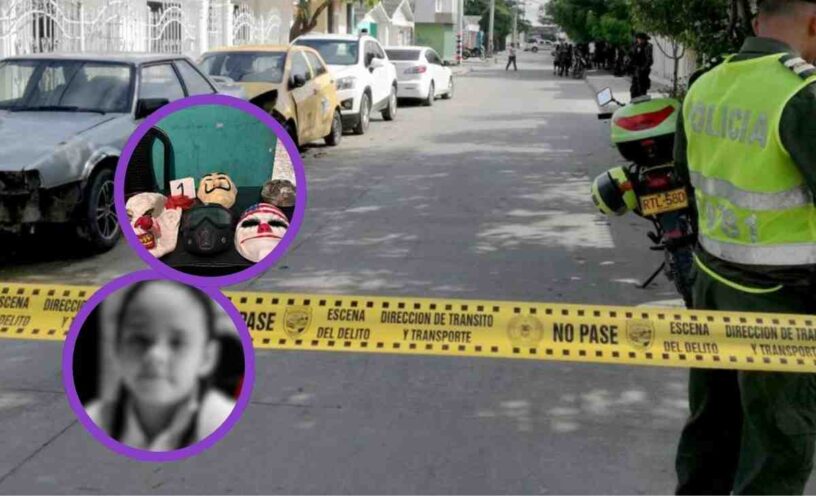 Hombre disfrazado de payaso le quitó la vida a niña de ocho años