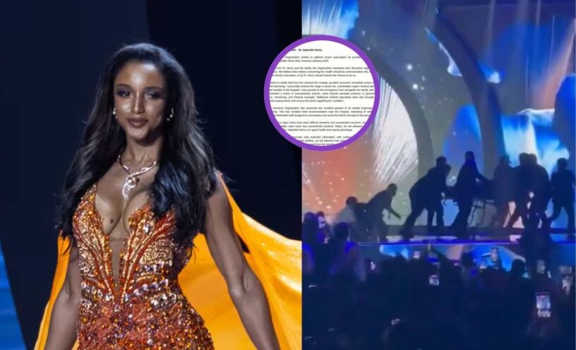 cómo se encuentra el estado de salud de Miss Jamaica tras la fuerte caída en Miss Universo.