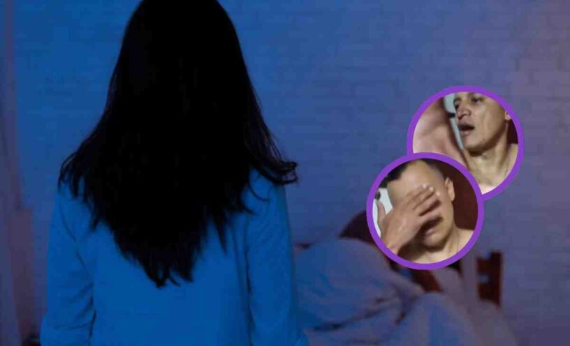 Mujer sorprende a su esposo infiel en su casa con otro hombre