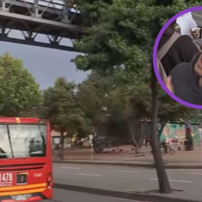 Mujer murió tras caer de un puente de Transmilenio