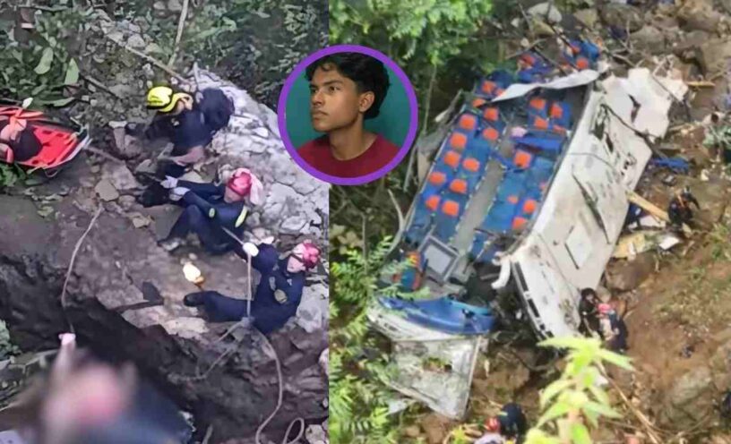 estudiante que viajaba en el bus accidentado en Antioquia relató cómo ayudó a sus compañeros
