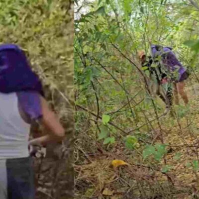 ombre encontró a su novia infiel con su supuesto mejor amigo en medio del monte