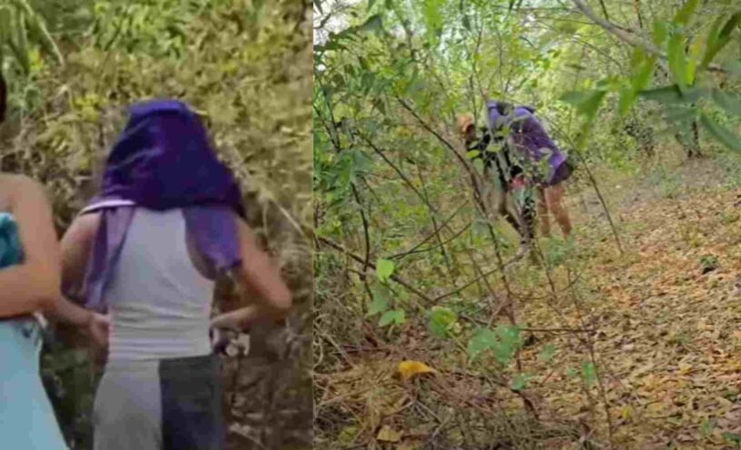 ombre encontró a su novia infiel con su supuesto mejor amigo en medio del monte