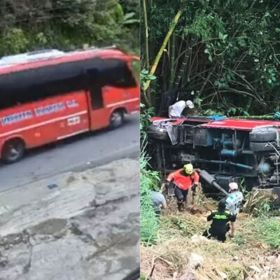 nuevo accidente en vías de Antioquia