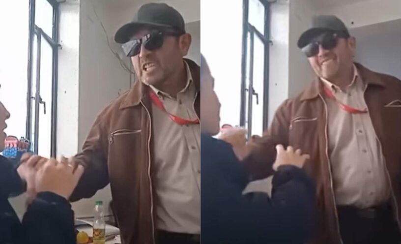 inspector de la policía acosó a una vigilante