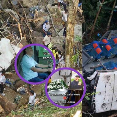 mensaje dirigido al conductor del accidente de los estudiantes en Antioquia