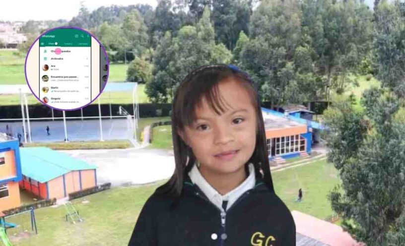 nuevos mensajes en el grupo de WhatsApp del colegio de Valeria Afanador