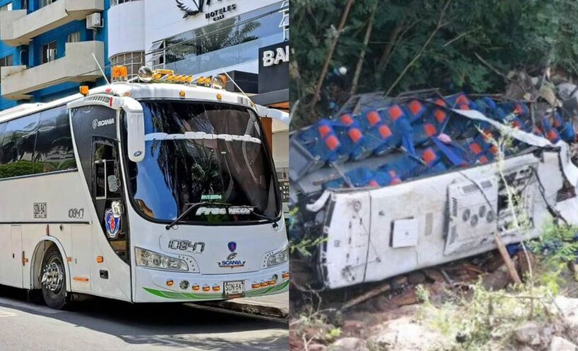 remolcaron el bus del accidente en Antioquia
