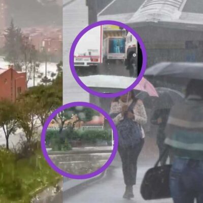 Imágenes de Bogotá tras la granizada de este viernes 5 de diciembre de 2025