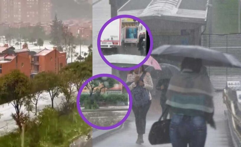Imágenes de Bogotá tras la granizada de este viernes 5 de diciembre de 2025