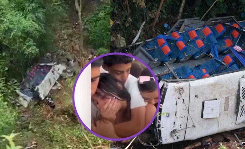 El video de los sobrevivientes al accidente de bus en Antioquia cuando volvieron al lugar de la tragedia