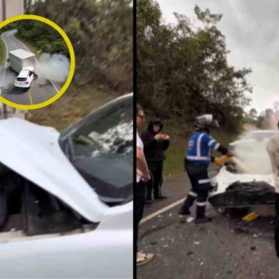 accidente de tránsito que sufrió exparticipante de ´La Casa de los Famosos´