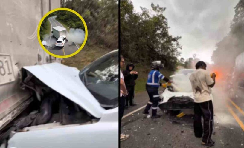 accidente de tránsito que sufrió exparticipante de ´La Casa de los Famosos´