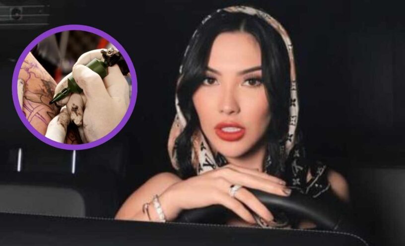 Aida Victoria Merlano sorprendió con tatuaje gigante en su brazo