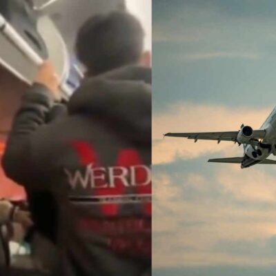 El video de la mujer que denunció que un hombre la besó mientras ella iba dormida en el avión