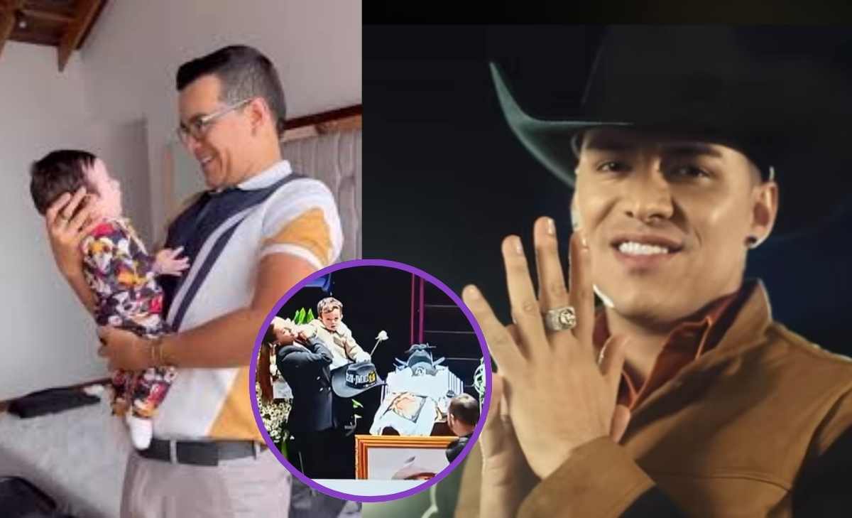 El emotivo momento que se vivió con Santiago, el hijo menor de Yeison Jiménez