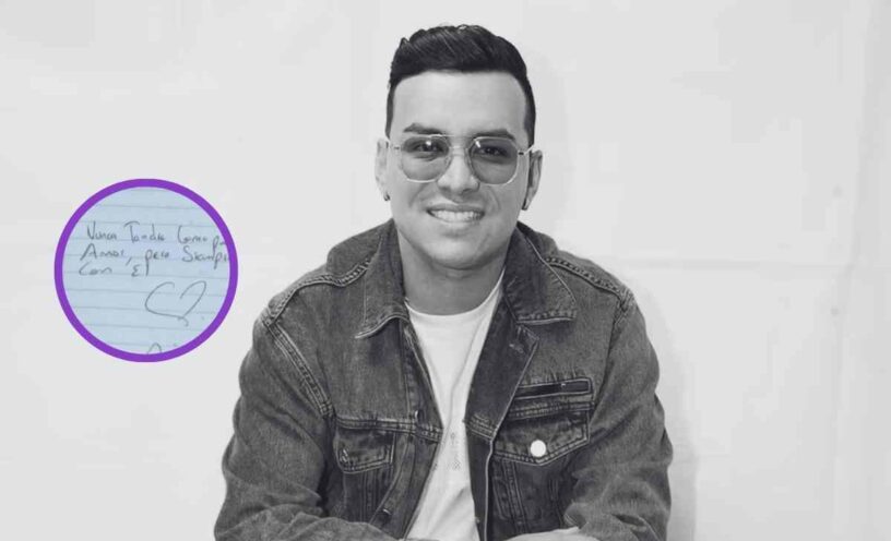 cartas escritas a mano por Yeison Jiménez
