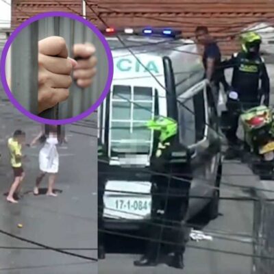 El video de la mujer que estaba siendo golpeada por su novio en Bogotá y que terminó siendo capturada