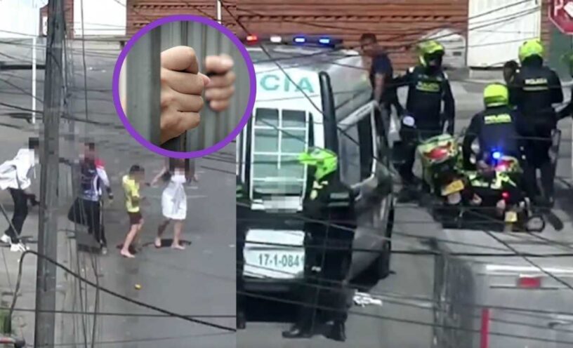El video de la mujer que estaba siendo golpeada por su novio en Bogotá y que terminó siendo capturada