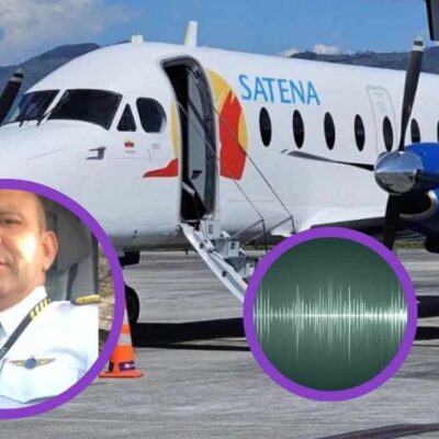 El audio de lo que le dijo el piloto a la torre de control segundos antes de que ocurriera el accidente del avión Satena