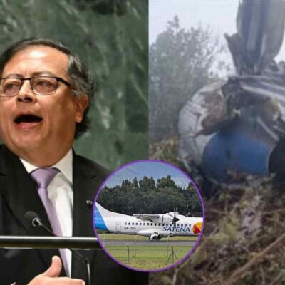 Gustavo Petro se pronunció tras el lamentable accidente de Satena