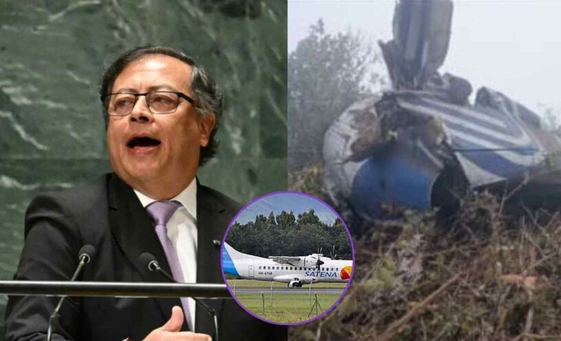 Gustavo Petro se pronunció tras el lamentable accidente de Satena
