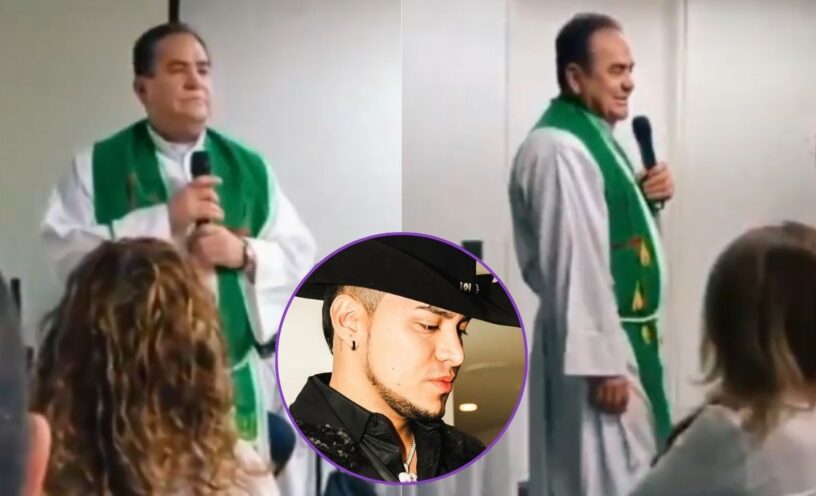 Sacerdote interpreta a Yeison Jiménez durante la misa y se viraliza en redes