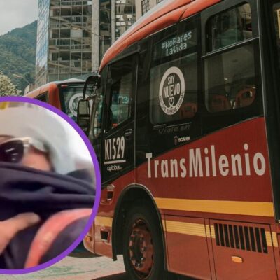 broma de mal olor en Transmilenio