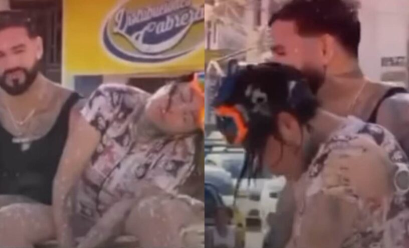 Yina Calderón pasada de tragos