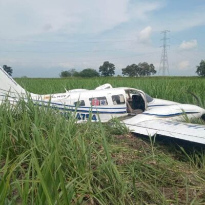se accidentó avión que viajaba entre Popayán y Cali
