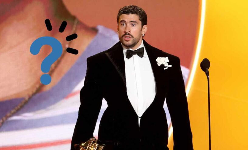 ¿Bad Bunny llevaba un chaleco antibalas en Los Grammy?