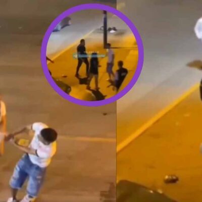 El video de la joven que quedó inconsiente tras fuerte discusión con su pareja en plena calle